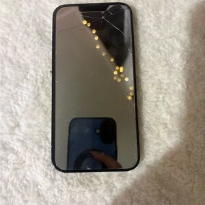 Apple Black Smartphone with screen protector on LOCKED